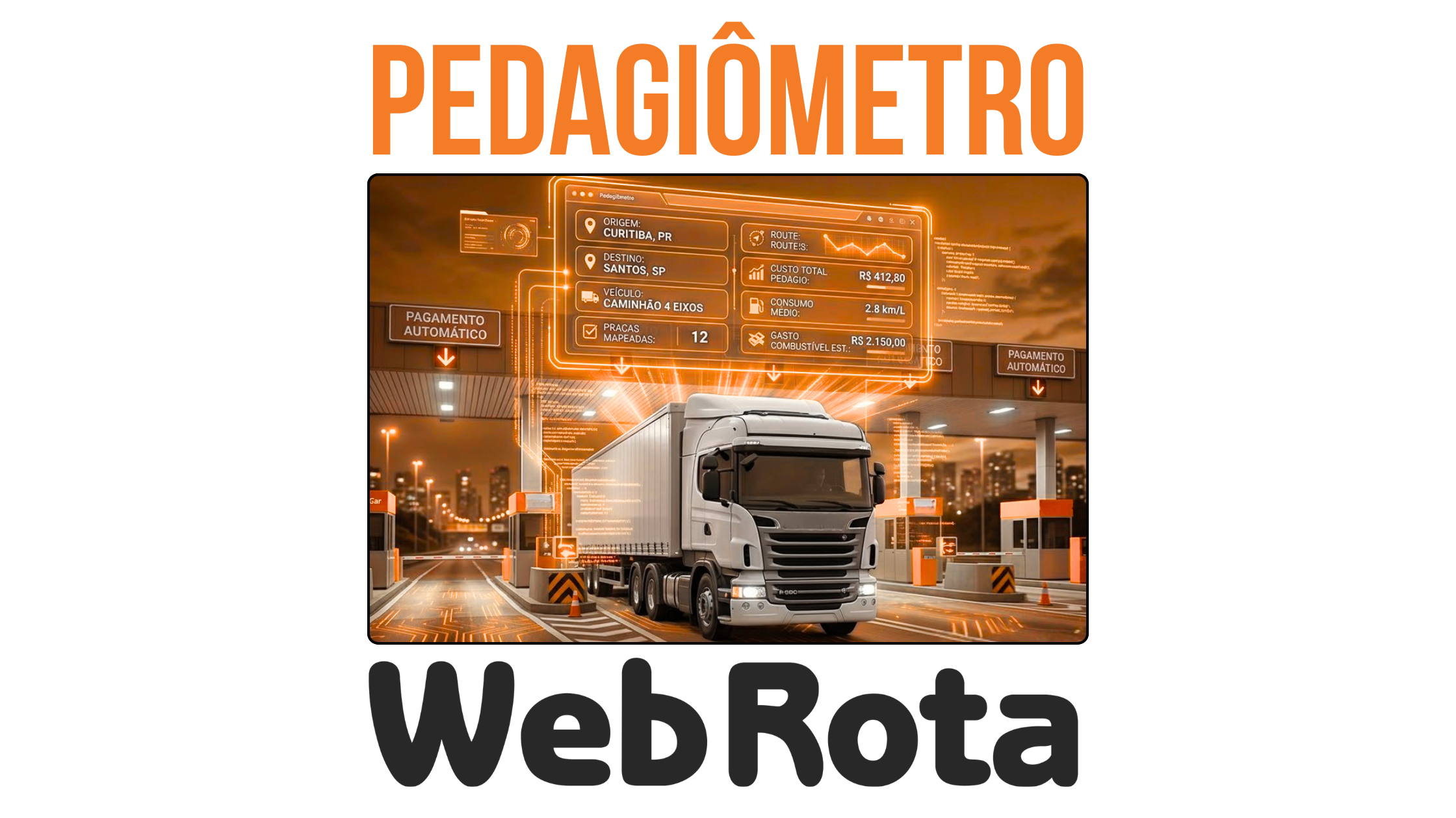 Como calcular pedágio e frete usando o Pedagiômetro?